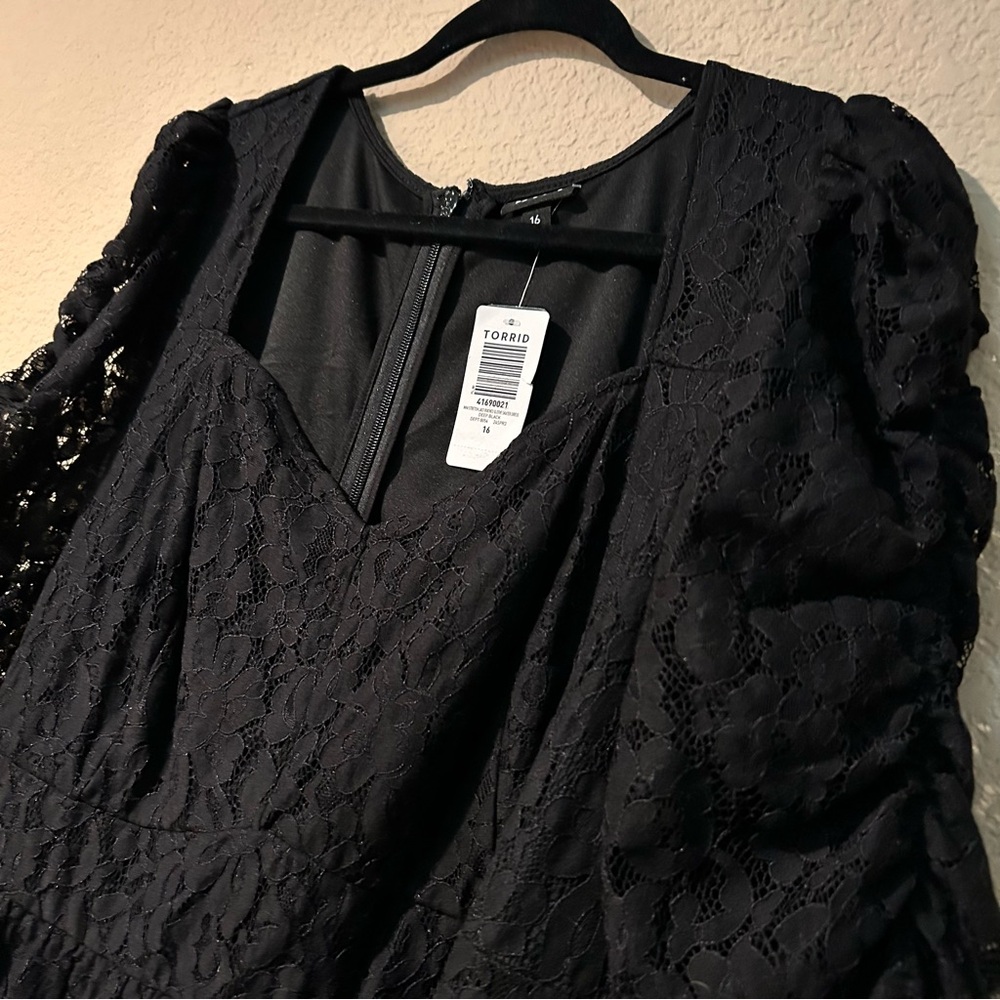 Torrid Black Lace Dress